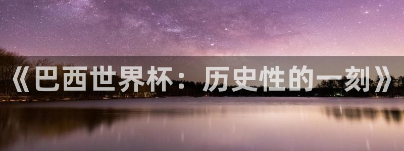 2026世界杯对阵图：《巴西世界杯：历史性的一刻》